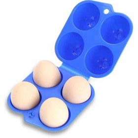 تصویر جا تخم مرغی ۴تایی نشکن - آبی Unbreakable 4-piece climbing egg holder