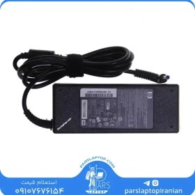 تصویر آداپتور لپ تاپ (LAPTOP) HP (اچ پی) 19.5V 4.62A سوکت شارژر سر آبی (BLUE PIN) 