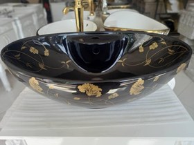 تصویر کاسه روشویی وارداتی طرح دار 