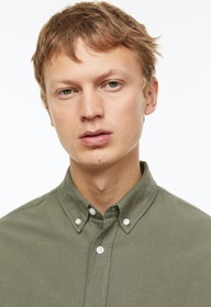 تصویر خرید اینترنتی پیراهن آستین بلند مردانه سبز اچ اند ام 1013956009 ا Regular Fit Oxford Gömlek Regular Fit Oxford Gömlek