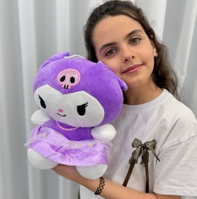 تصویر عروسک بچه گانه کرومی بنفش خارجی 