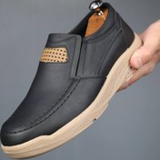 تصویر کفش مردانه کالج مشکی پویان هورس 