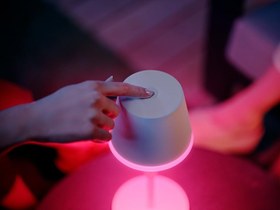 تصویر چراغ رومیزی هوشمند قابل حمل فیلیپس مدل Hue GO Belle Philips Hue GO Belle