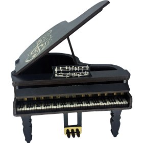 تصویر دکوری رومیزی پیانو طرح رویال 