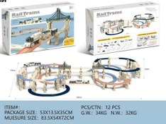 تصویر اسباب بازی مدل قطار طرح چوب طرح باطری خور کد 3D518 