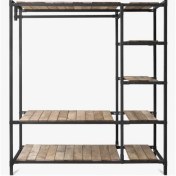 تصویر رگال بغل طبقه کد ۱۰۱۰ مشکی و سفید و طلایی 