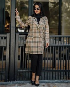 تصویر پالتو چهارخونه سوئیت 