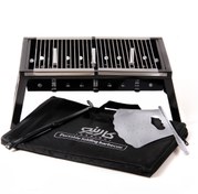 تصویر کباب‌پز ذغالی کامل تاشو مخصوص سفر و خانه 