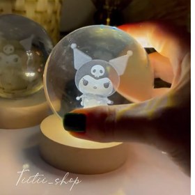 تصویر گوی پایه چوبی کرومی 