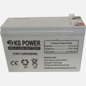 تصویر باتری 12 ولت 7.5 آمپر KS POWER 