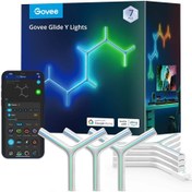 تصویر پنل روشنایی هوشمند 7 عددی گووی مدل Govee Glide RGBIC Y Lights H6065 