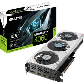 تصویر کارت گرافیک گیگابایت GeForce RTX™ 4060 EAGLE OC Ice 8G Gigabyte GeForce RTX™ 4060 EAGLE OC Ice 8G Graphics