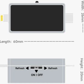 تصویر تستر USB مدار شارژ اندروید و آیفون MECHANIC T824 USB TESTER