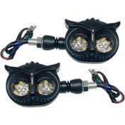 تصویر چراغ راهنما موتور سیکلت طرح جغدی Arrow LED i104 motorcycle indicator light