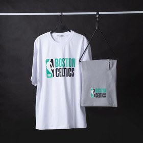 تصویر تیشرت و شلوارک مردانه Boston_Gray مدل 3171 