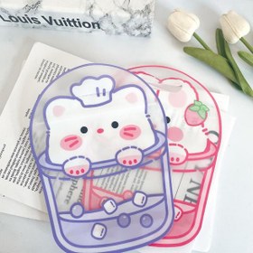 تصویر زیپ کیپ حیوانات - نارنجی 