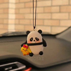 تصویر آویز ماشین پاندا و جوجه 