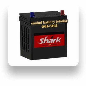 تصویر باتری خودرو شارک ۳۵ آمپر اتمی 