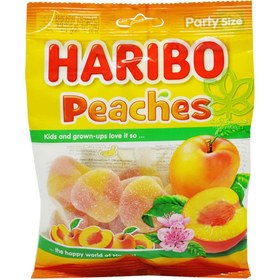 تصویر پاستیل ترش هاریبو Haribo با طعم هلو Peaches وزن 160 گرم 