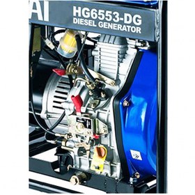 تصویر موتور برق گازوئیلی هیوندای مدل HG6553-DG ا HYUNDAI HG6553-DG Generator HYUNDAI HG6553-DG Generator