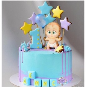 تصویر خلال فینگر فود و تزیین کیک مدل ستاره مجموعه 15 عددی 