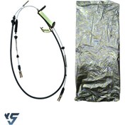 تصویر کابل ترمز دستی پراید برند شرکتی ( همراه خودرو سایپا ) 