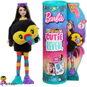 تصویر عروسک باربی سری Cutie Reveal مدل Toucan کد Hkp97 - زمان ارسال 15 تا 20 روز کاری 