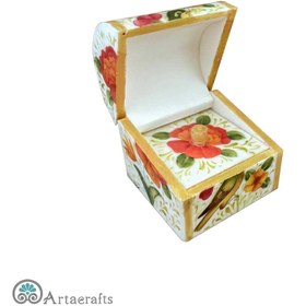 تصویر جعبه جواهر طرح گل و مرغ 