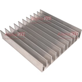 تصویر هیت سینک 11 پره آلومینیومی 145X145X30mm مناسب چیپ‌های 100 وات 