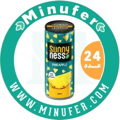 تصویر آبمیوه سانی نس آناناس ۲۴۰ سی سی - باکس 24 عددی Sunny Ness Pineapple With Fruit Pieces - 240ml