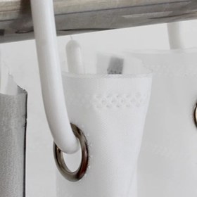 تصویر پرده حمام دلفین مدل Mr.Deer سایز 180x200 سانتی متر | کرم | 