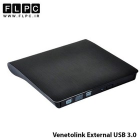 تصویر باکس DVD رایتر لپ تاپ Venetolink External USB 3.0 12/7mm 