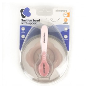 تصویر ظرف غذاخوری درب دار با قاشق کیکابو kikkaboo 