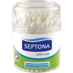 تصویر گوش پاک کن سپتونا مدل Septona Cotton Buds 100 Pieces Septona Cotton Buds 100 Pieces