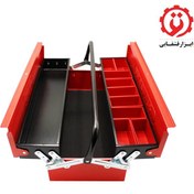 تصویر جعبه ابزار فلزی دو طبقه 46 سانت ایران پتک مدل TG 2011 