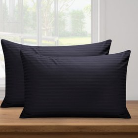 تصویر روبالشی هتلی میکرو مشکی پاکتی بدون لبه50در70 مجموعه دو عددی 