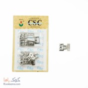 تصویر قزن مربع بزرگ نقره ای 