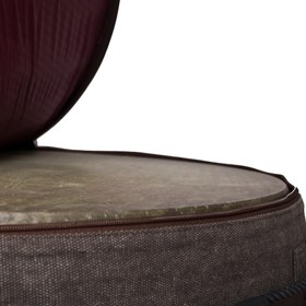 تصویر جلد دف ترکیبی (کتان و چرم) 