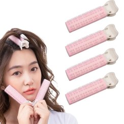تصویر بیگودی فرق وسط کره ای big hair roll clip