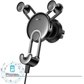 تصویر پایه نگهدارنده مدل SULYY-01 YY Vehicle-mounted Phone Charging Holder برند Baseus 