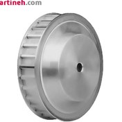تصویر پولی تایمینگ 16 دندانه آلومینیومی مدل T5 برای تسمه با پهنای 16 میلیمتر 16-tooth pulley timing model T5