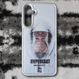 تصویر قاب گوشی سامسونگ گلکسی A25 (سیلیکونی متالیک طرح میمون HAPEBEAST) Samsung Galaxy A25 Phone Case Metallic Silicone With HAPEBEAST Monkey Design