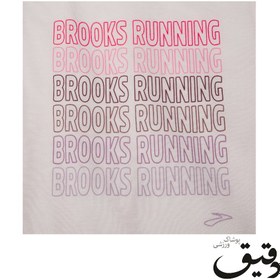 تصویر تاپ ورزشی بروکس Brooks Distance Graphic tank صورتی BROOKS WOMEN DISTANCE GRAPHIC TANK