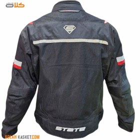 تصویر کاپشن موتور سواری ادونچری تابستانی STATE مدل R4 STATE summer adventure motorcycle jacket model 01