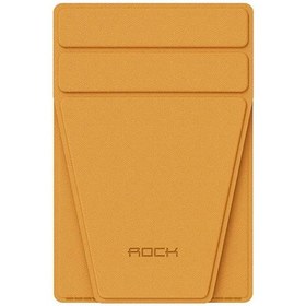 تصویر پایه نگهدارنده و کیف کارت اعتباری مگنتی چرمی آیفون سری 12 راک ROCK RPH0968 Magnetic Card holder Stand 