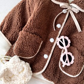 تصویر کت تدی قهوه ای 