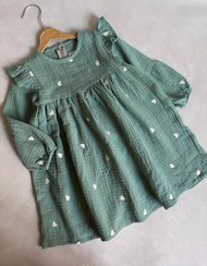 تصویر پیراهن دخترانه موسلین 