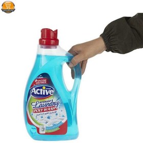 تصویر مایع لباسشویی پلی واش اکتیو مدل Blue حجم 2500 میلی لیتر Active Blue Poly Wash Washing Machine Liquid 2500 ml