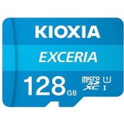 تصویر کارت حافظه کیوکسیا Exceria ظرفیت 128 گیگابایت UHS-I U1 Class 10 Kioxia 128GB Exceria SDXC UHS-I U1 Class 10 Memory Card