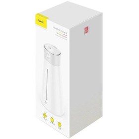 تصویر دستگاه بخور سرد Baseus Slim Waist Humidifier DHMY-B مجهز به پنکه و چراغ LED 